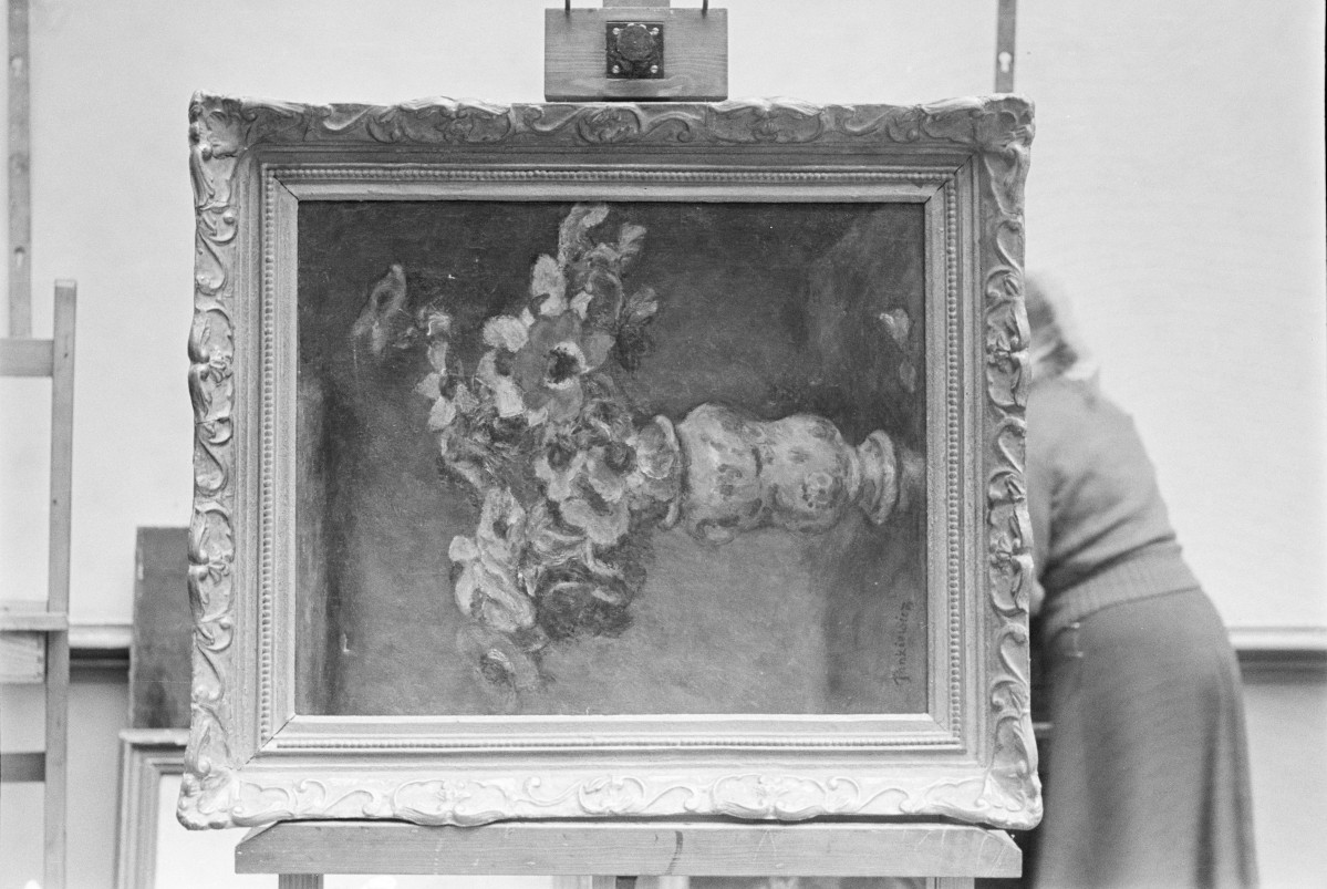 Józef Pankiewicz - kwiaty, olej na płótnie, Muzeum Śląskie we Wrocławiu (ob. Muzeum Narodowe we Wrocławiu), skan 1