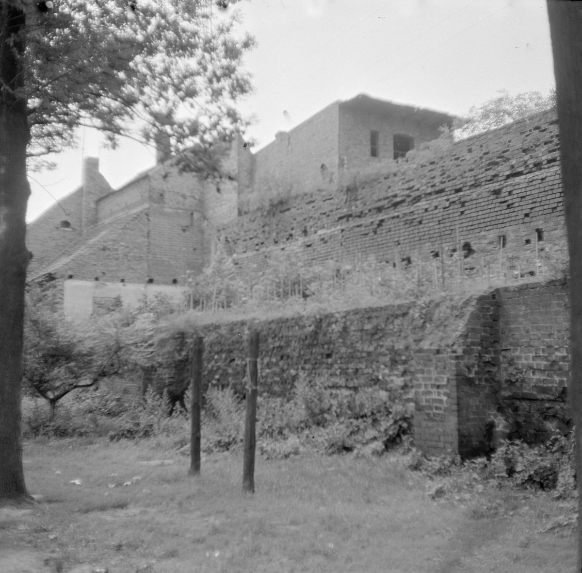 mury miejskie - ruiny - fragment, skan 1