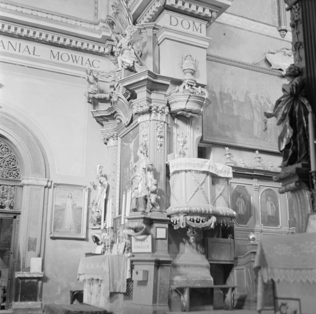 kościół parafialny pw. Najświętszej Marii Panny i Dziesięciu Tysięcy Męczenników - ambona, skan 1