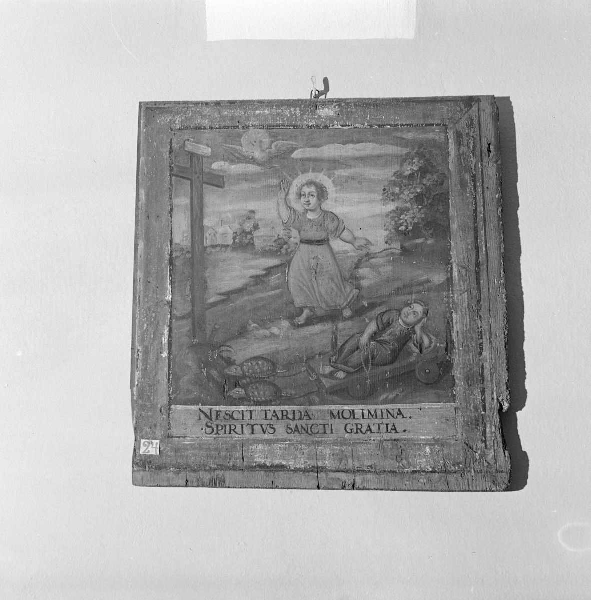 klasztor ss. Mniszek Benedyktynek - zbiory - obraz ze sceną alegoryczną z XVIII wieku, skan 1