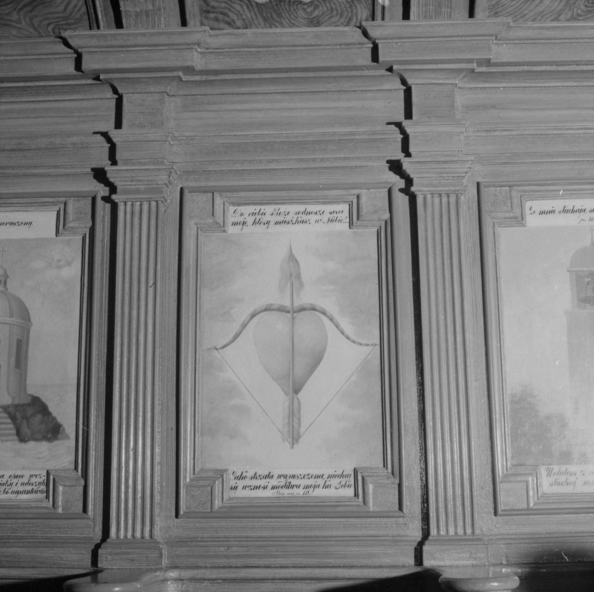 klasztor ss. Mniszek Benedyktynek - kościół pw. Najświętszej Maryi Panny i św. Wojciecha - wnętrze - obraz w zapleczu stall, skan 1