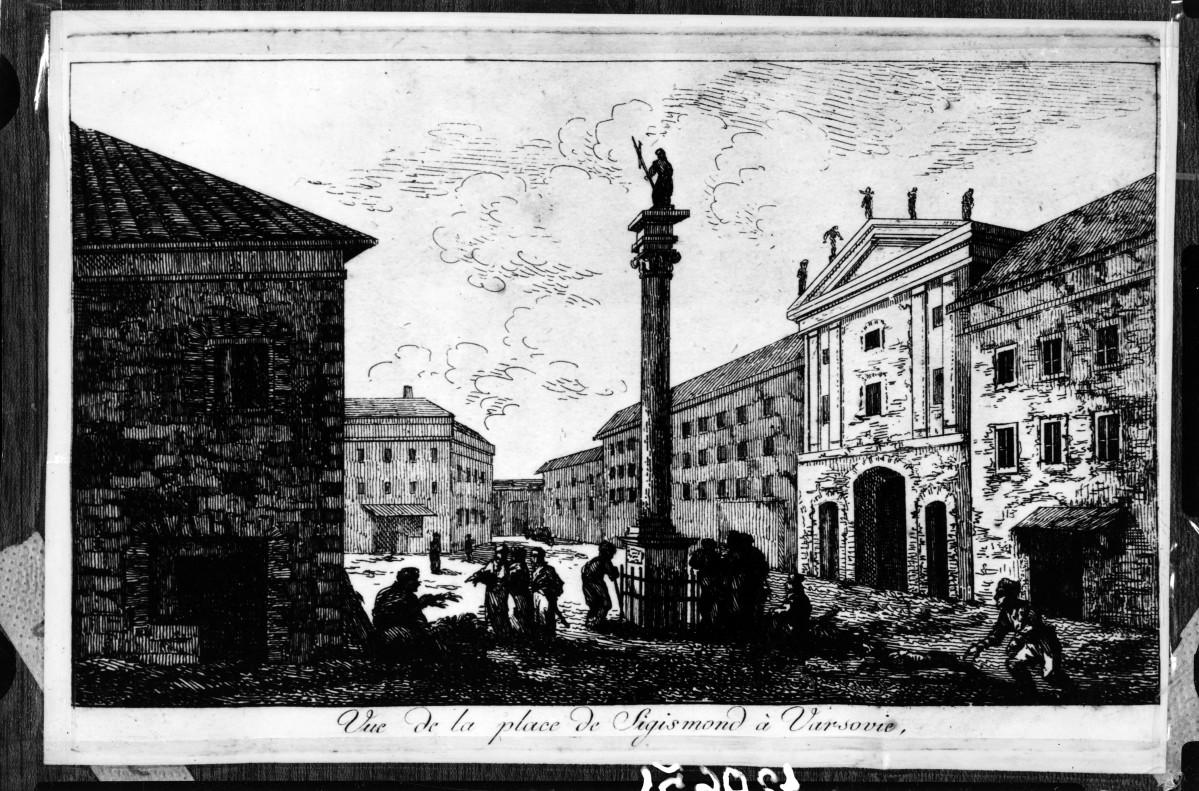 Plac Zamkowy - reprodukcja Tyg. II. 1897 z czasów pruskich, skan 1