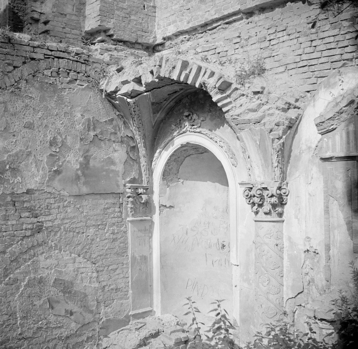 zamek - wnętrze, sala, fragment, skan 1