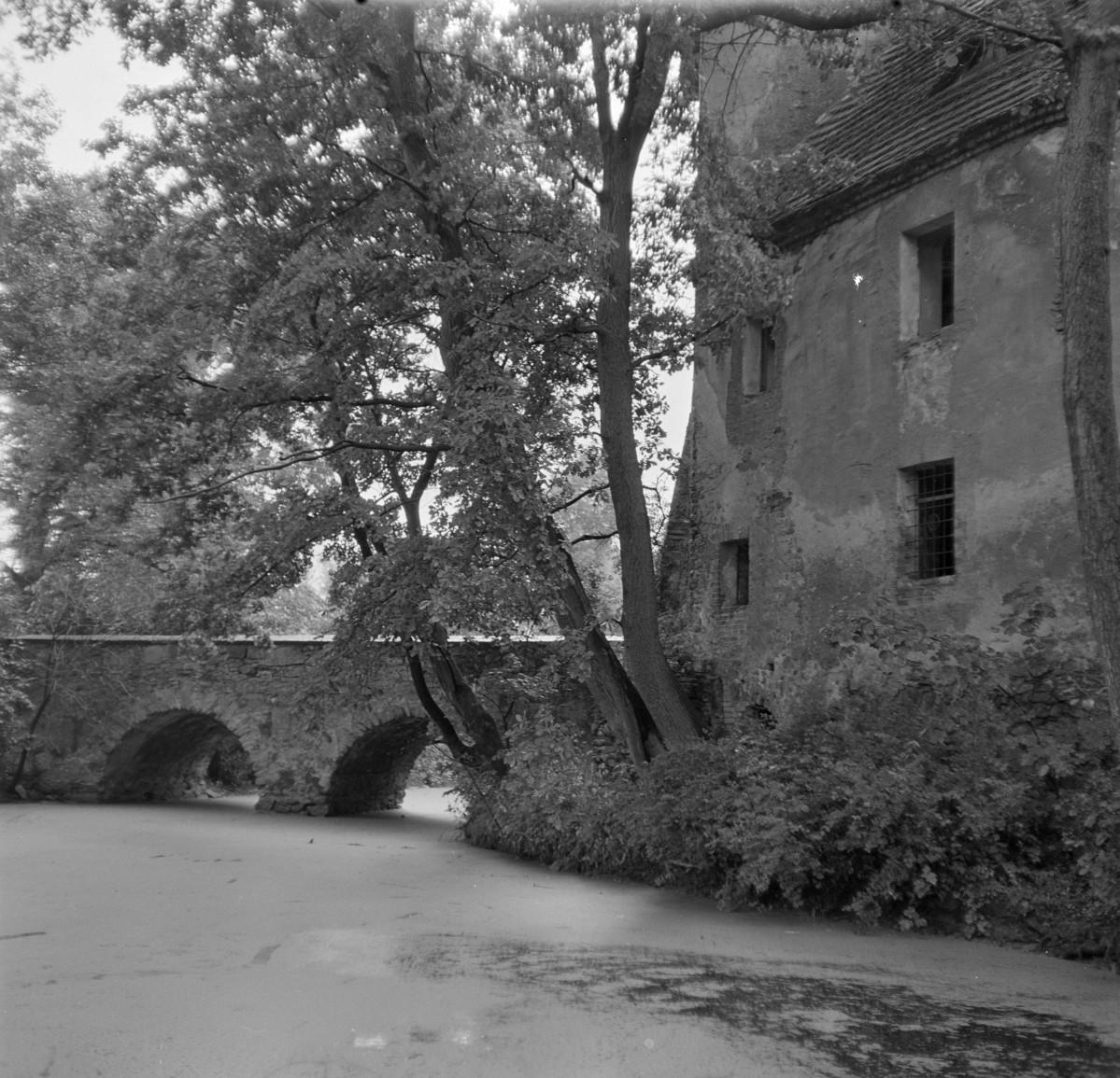 zamek - most kamienny arkadowy - fragment, skan 1