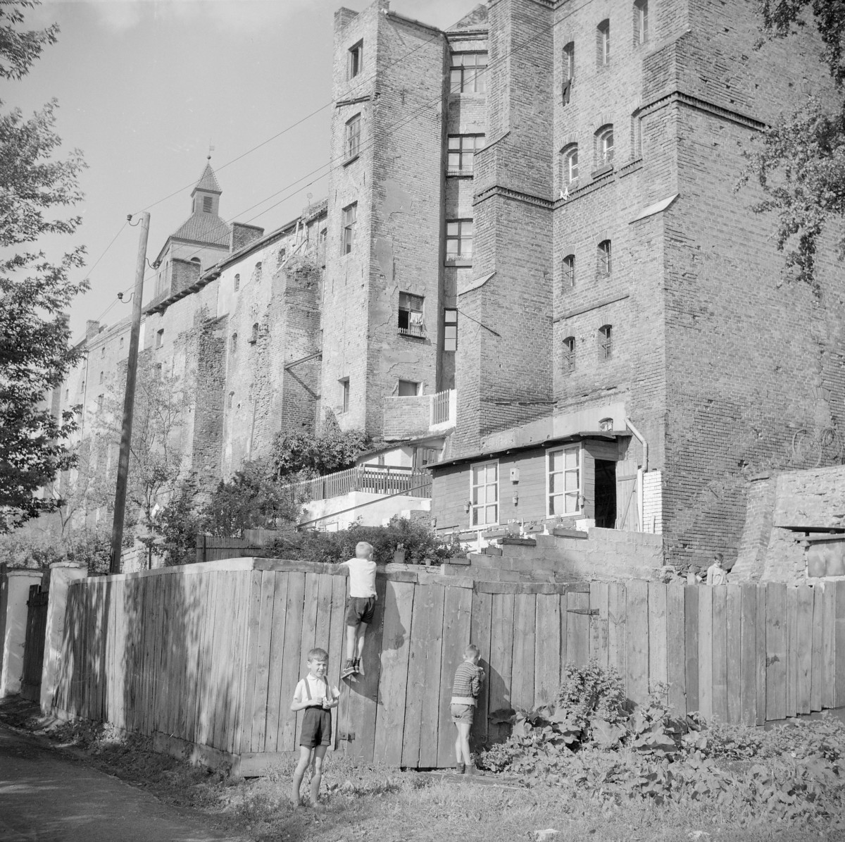 Zespół spichrzy gotyckich - elewacja, skan 1