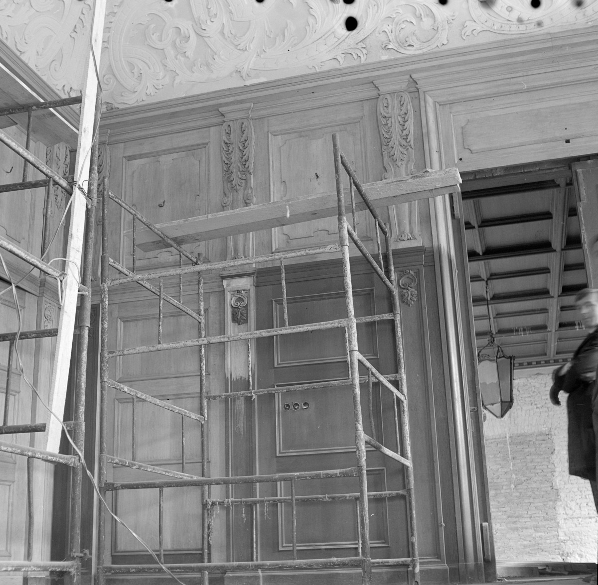 zamek Książąt Oleśnickich - parter - prace konserwatorskie, skan 1