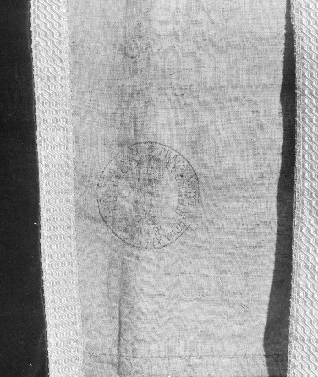 Skarbiec katedralny - kapa (Włochy) ok. 1620 rok. Pieczęć na podszewce., skan 1