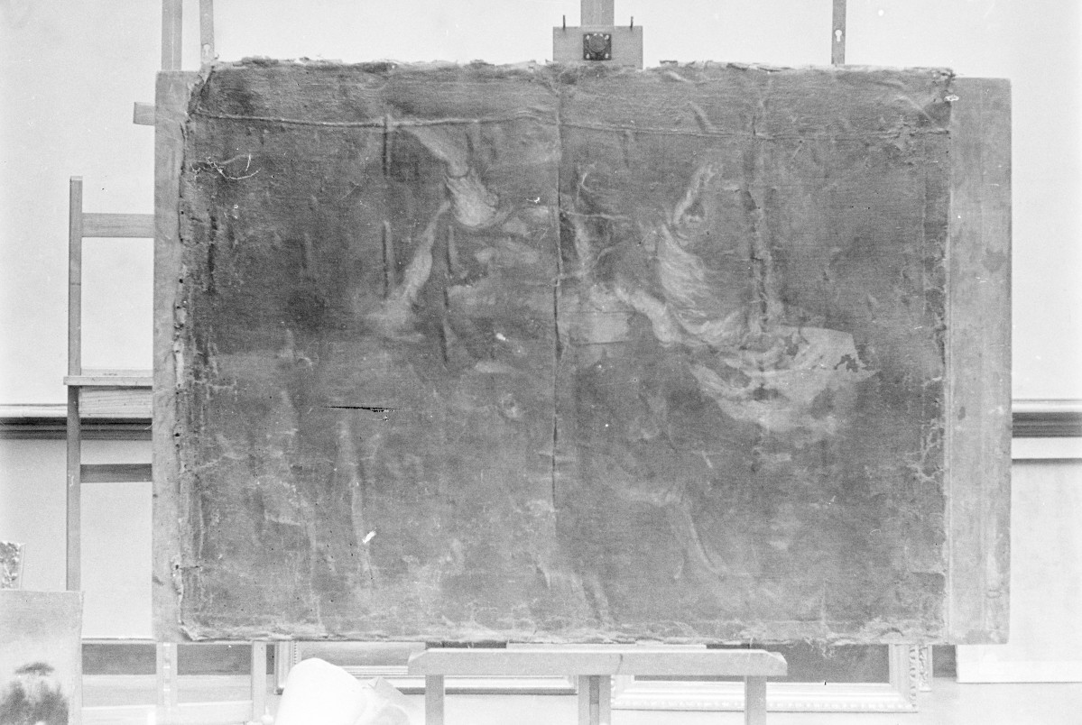 Muzeum Narodowe w Warszawie, malarz nieznany - "Nawrócenie św. Pawła" olej płótno, skan 1