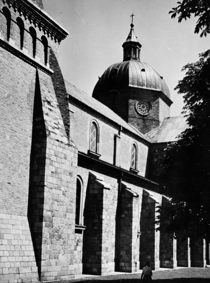 bazylika katedralna Wniebowzięcia Najświętszej Maryi Panny - elewacja boczna, skan 1