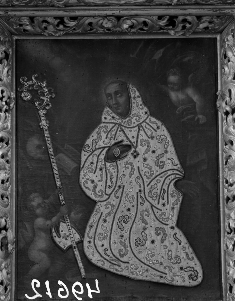 kościół pobenedyktyński pw. św. Michała Archanioła - wnętrze: obraz z ołtarza bocznego prawego, skan 1