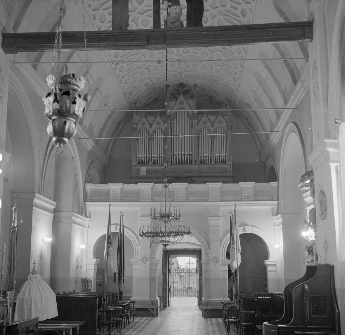 Kościół pw. św. Doroty - wnętrze, empora, skan 1