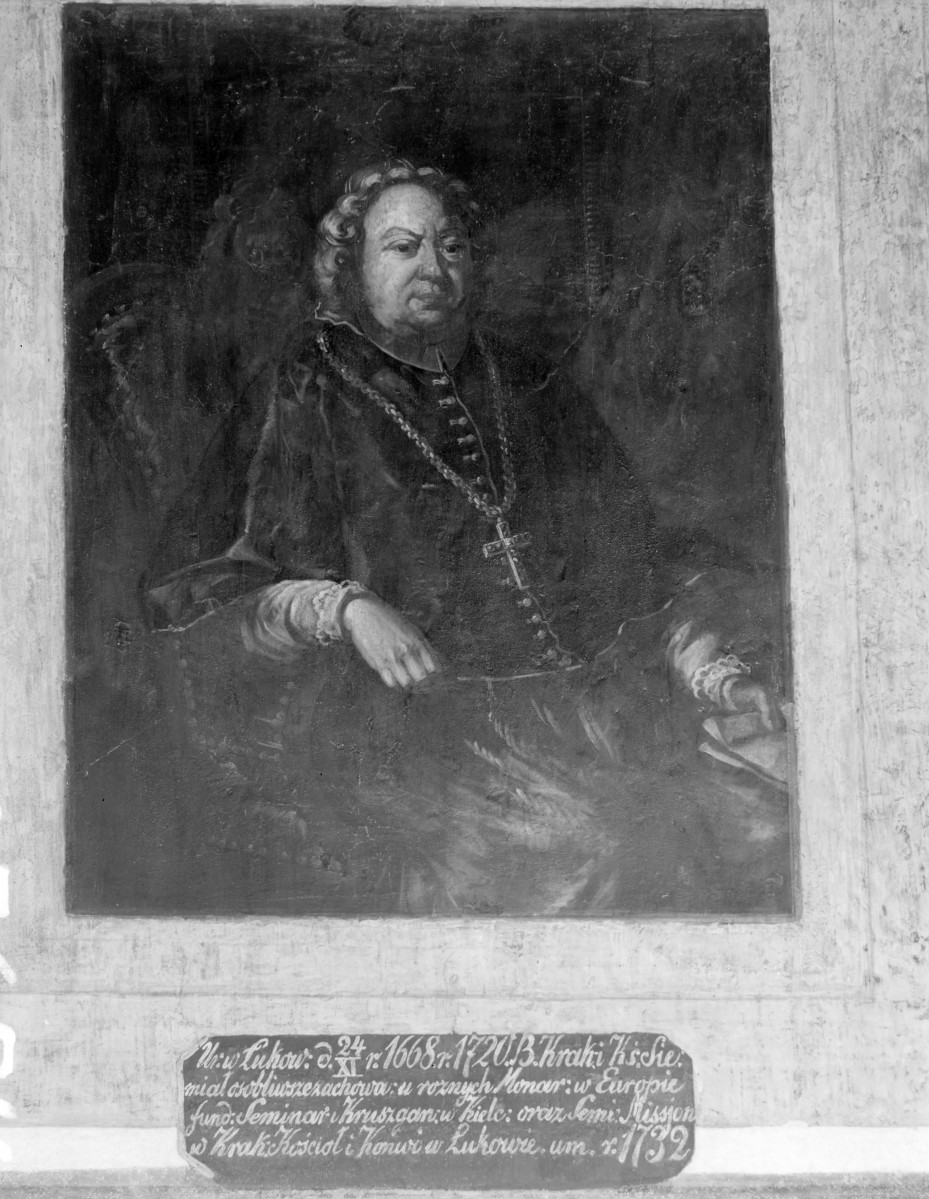 pałac Biskupów Krakowskich - Izba Stołowa Górna /sala portretowa/ /I p./ - ściana północna - portret Felicjana Szaniawskiego, skan 1