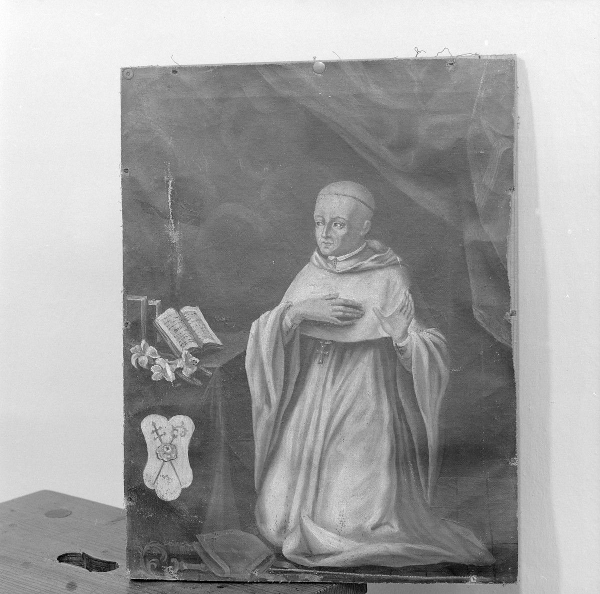 klasztor ss. Benedyktynek - obraz św. Bernarda XVII w., skan 1