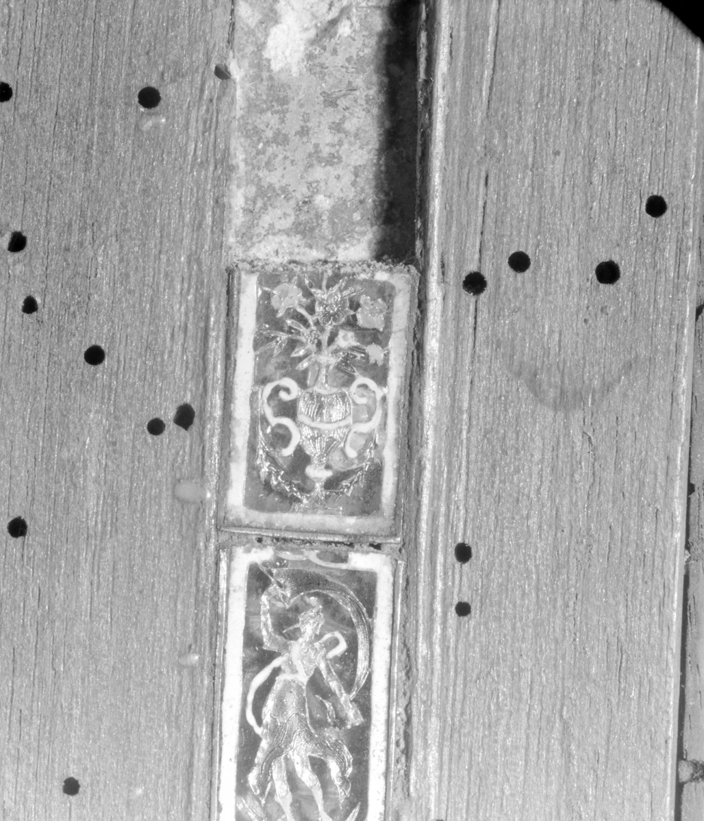 Kościół św. Józefa Oblubieńca i św. Antoniego z Padwy - tabernakulum z ok. 1740. Detale zdobienia., skan 1