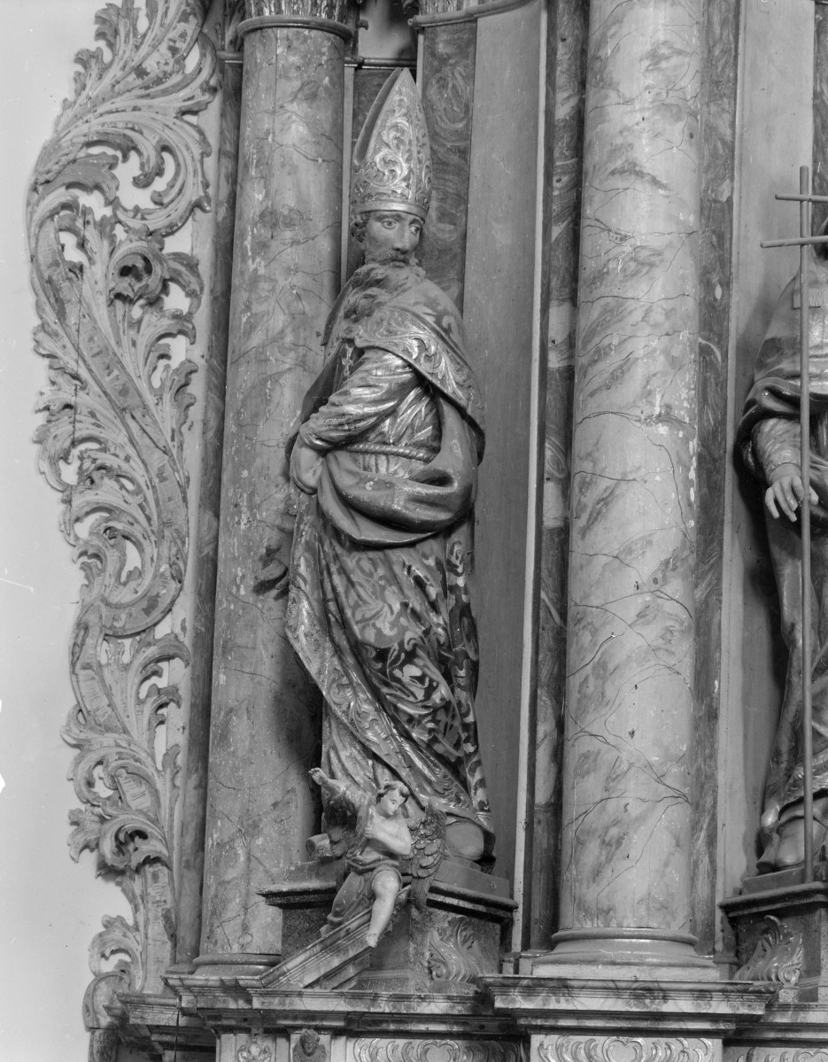 Kościół pw. NMP i św. Mikołaja - ołtarz główny: rzeźba, detale, skan 1