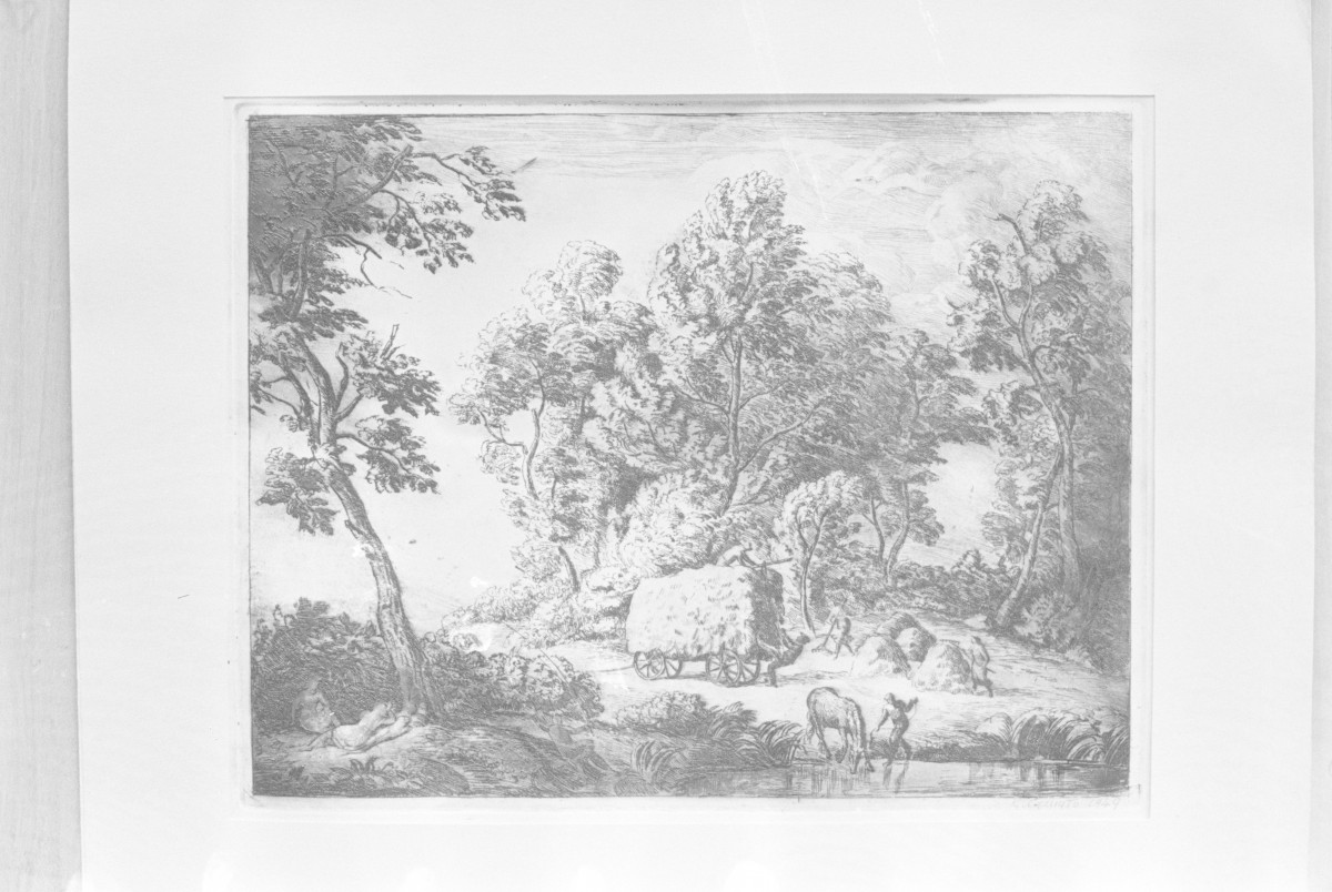 Muzeum Pomorskie w Toruniu, Czutyłło Koźma "Pejzaż", akwarela 195x290mm, skan 1