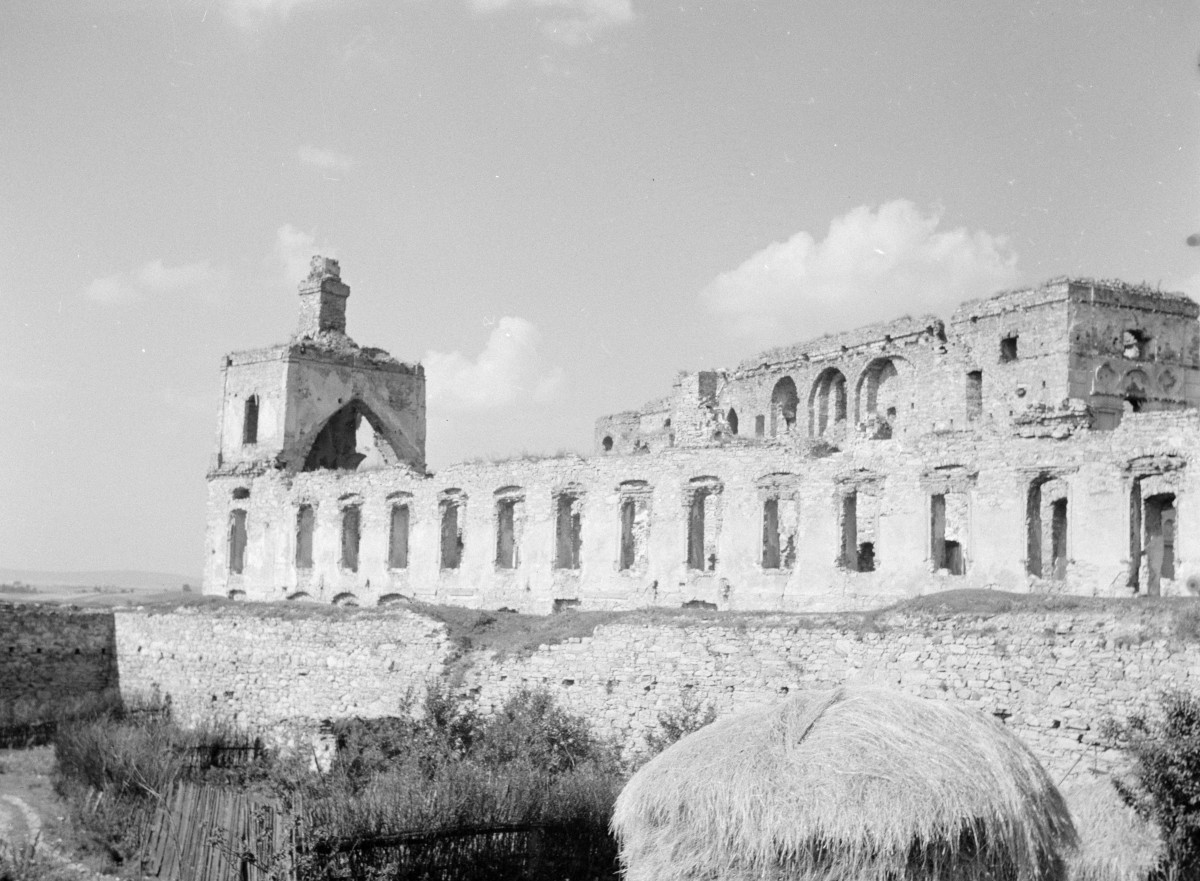 zamek Krzyżtopór, skrzydło zachodnie - elewacja zachodnia, skan 1