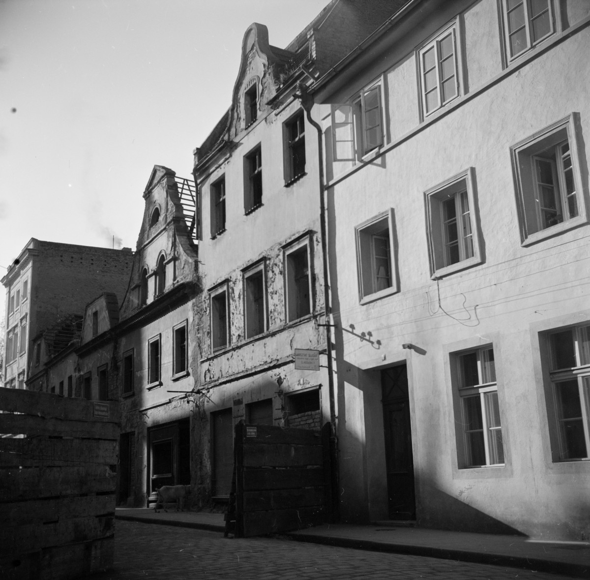 kamienice - elewacje frontowe, skan 1