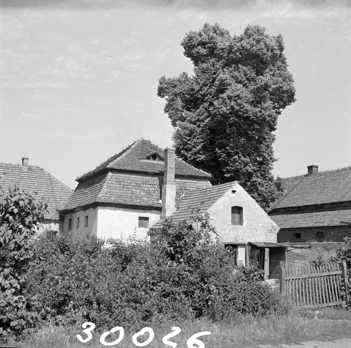 pałac - zabudowa gospodarcza, skan 1