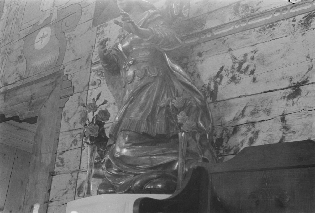 kościół na Harendzie, rzeźba drewniana, malowanie ścienne, autor Władysław Jarocki, skan 1