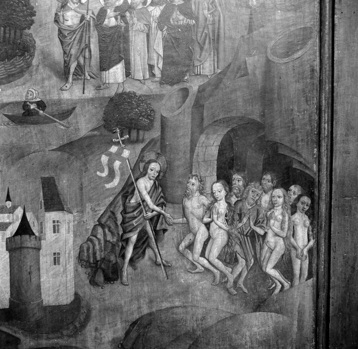 kościół Świętych Apostołów Jakuba i Filipa - prezbiterium, fragment obrazu pasyjnego , skan 1