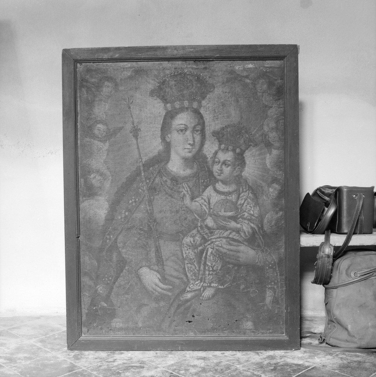 klasztor ss. Mniszek Benedyktynek - zbiory - obraz MB z Dzieciątkiem z XIX w., skan 1