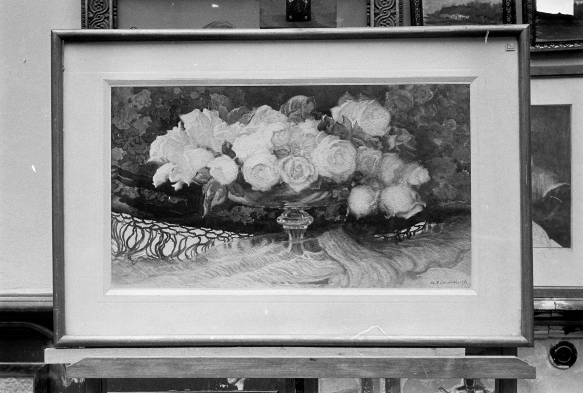 Muzeum Narodowe w Warszawie, obraz Kędzierski Apoloniusz "Kwiaty", akwarela 625x930, skan 1