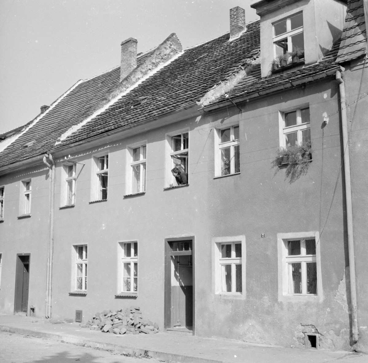 kamienica - elewacja frontowa, skan 1