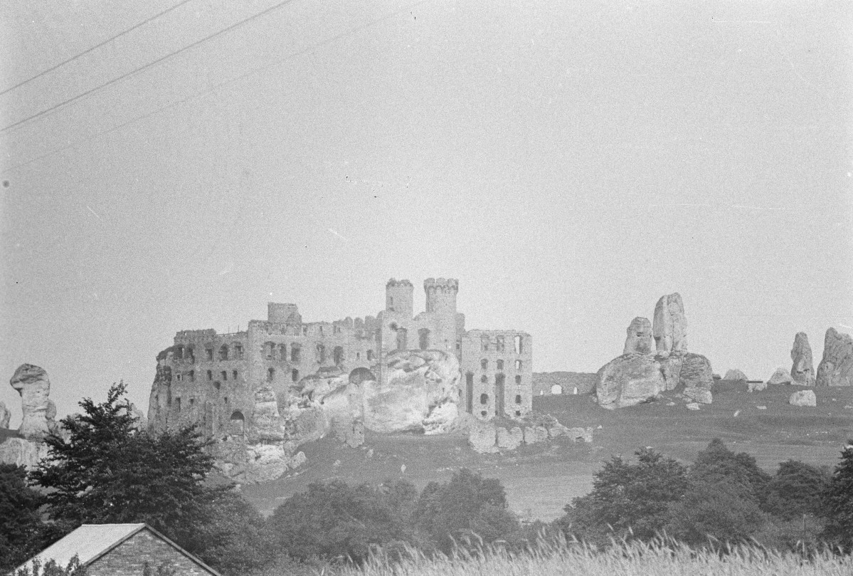 zamek Sulimczyków - widok ogólny, skan 1