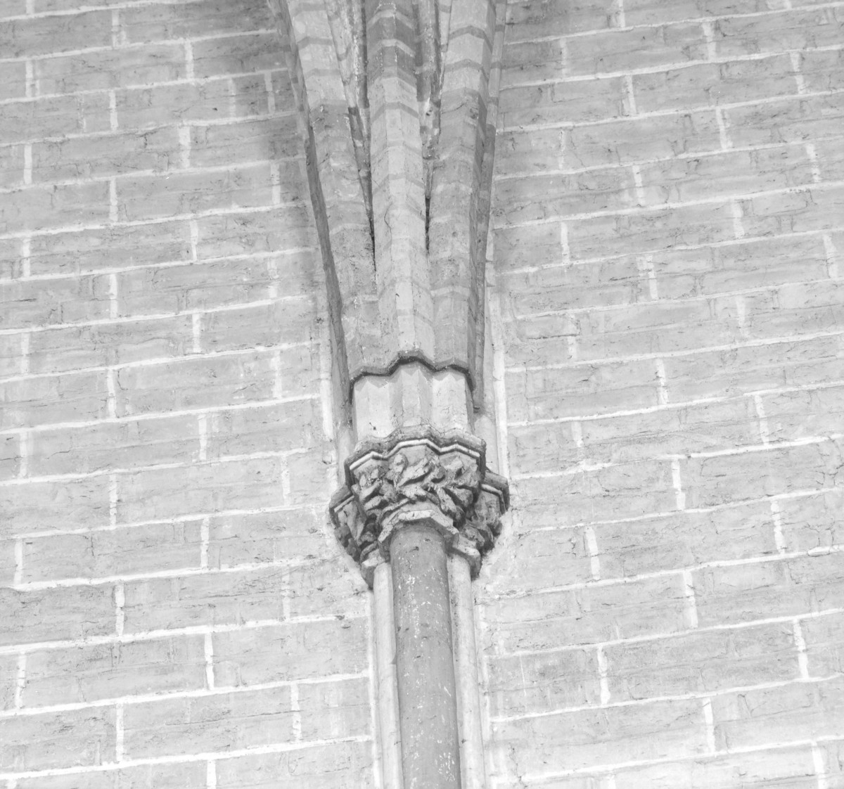 Kościół Wniebowzięcia Najświętszej Maryi Panny - wnętrze. Kapitel służki w prezbiterium., skan 1