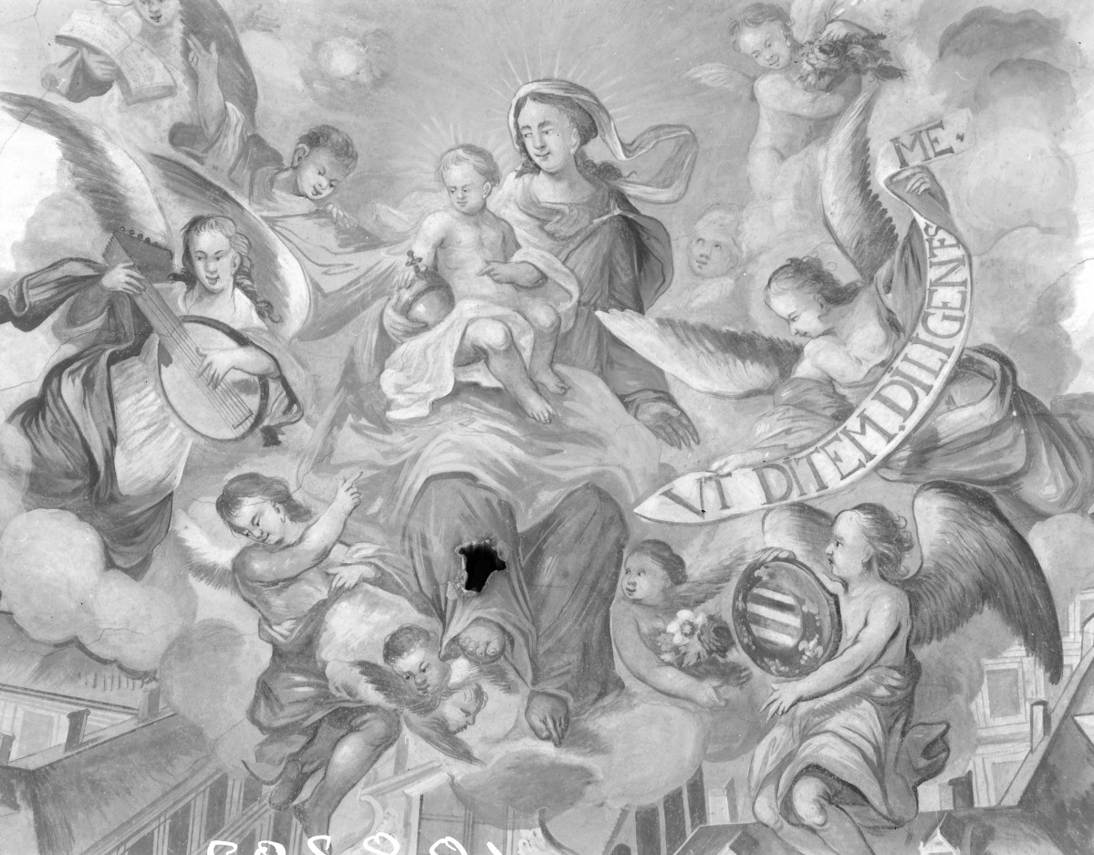 Kościół pw. NMP i św. Mikołaja - fragment polichromii, skan 1