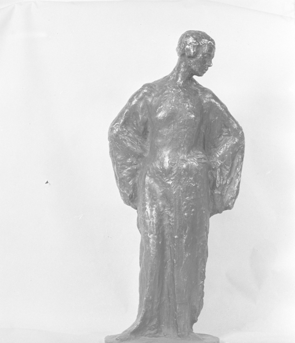 Muzeum Narodowe w Warszawie, rzeźba Szczepkowski Jan "Jadwiga Wysocka", 465 mm wysokości, skan 1