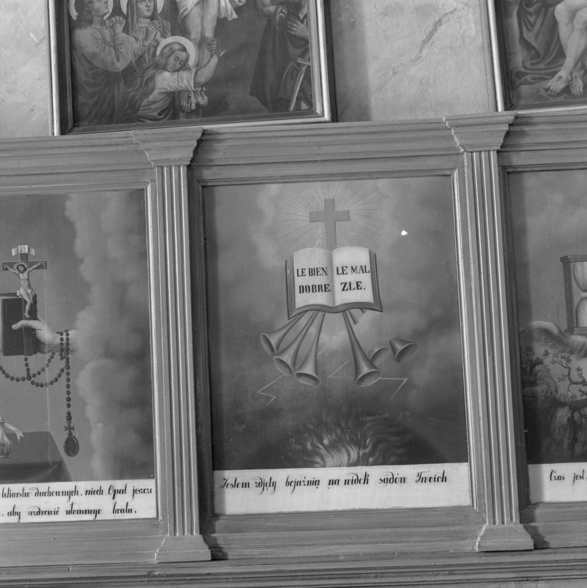 klasztor ss. Mniszek Benedyktynek - kościół pw. Najświętszej Maryi Panny i św. Wojciecha - wnętrze - obraz w zapleczu stall, skan 1