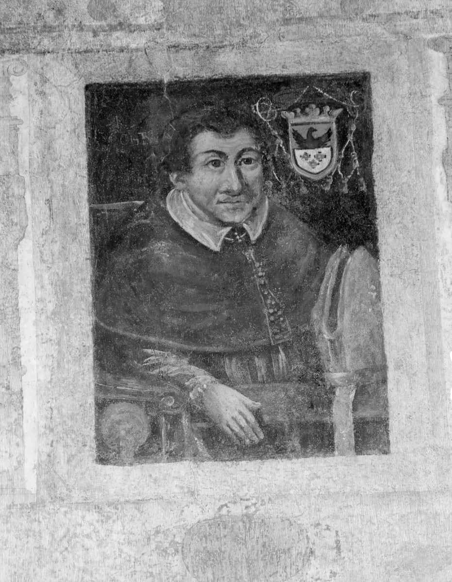 pałac Biskupów Krakowskich - Izba Stołowa Górna /sala portretowa/ /I p./ - ściana wschodnia - portret Piotra Gamrata, skan 1