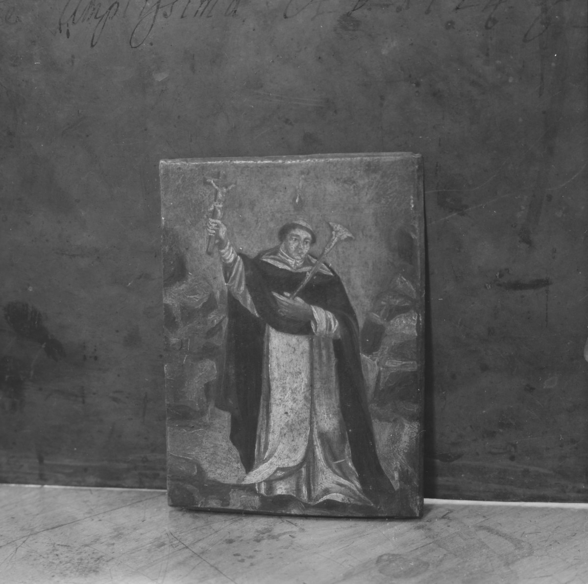 klasztor ss. Benedyktynek - obraz na blasze św. Dominika, XVIII w., skan 1