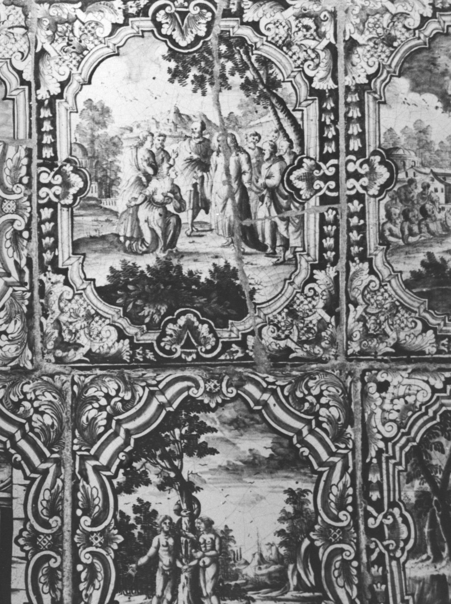 ratusz - piec kaflowy, detale, skan 1