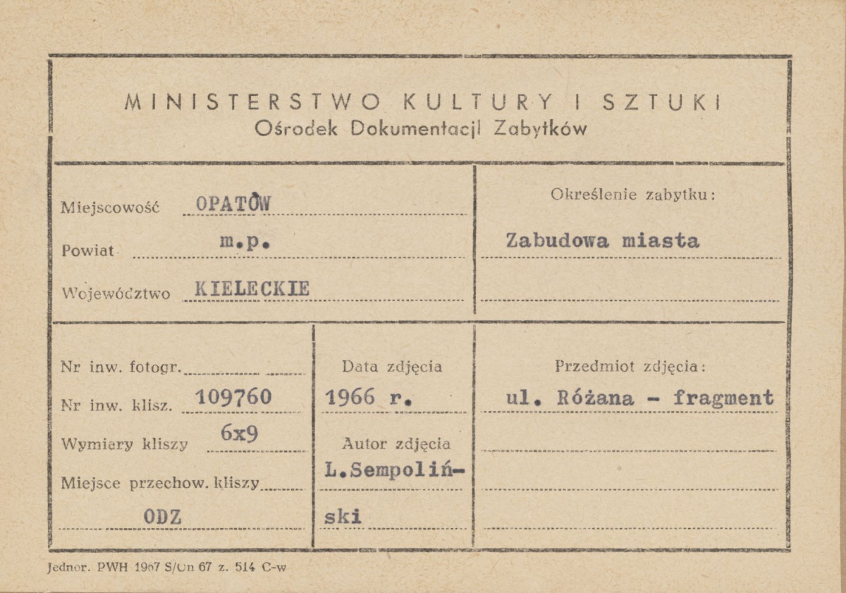 Miasto - fragment zabudowy - metryczka

 , skan 1