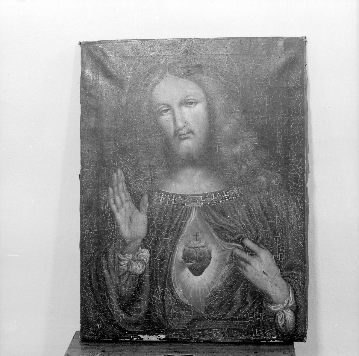 klasztor ss. Benedyktynek - obraz serca chrystusowego, 1. połowa XIX w., skan 1