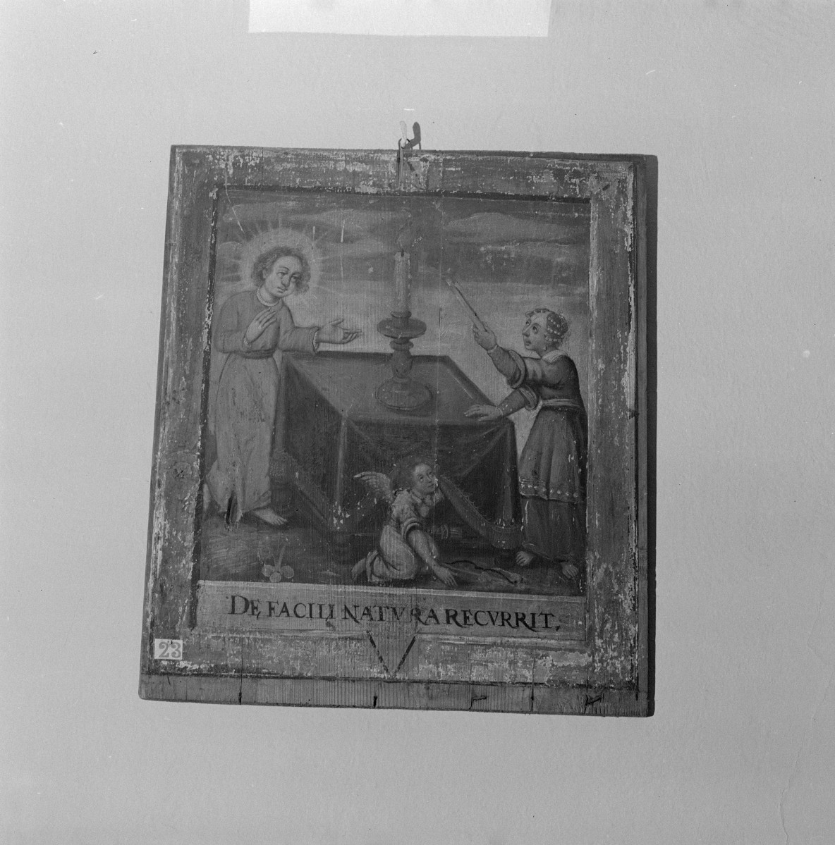 klasztor ss. Mniszek Benedyktynek - zbiory - obraz ze sceną alegoryczną z XVIII wieku, skan 1