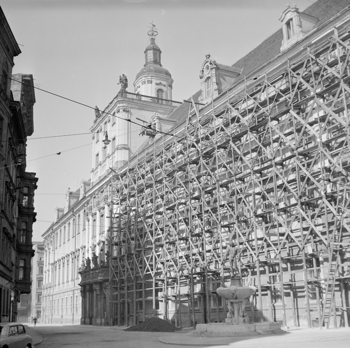 kolegium jezuickie, ob. Uniwersytet Wrocławski - elewacja frontowa, skan 1