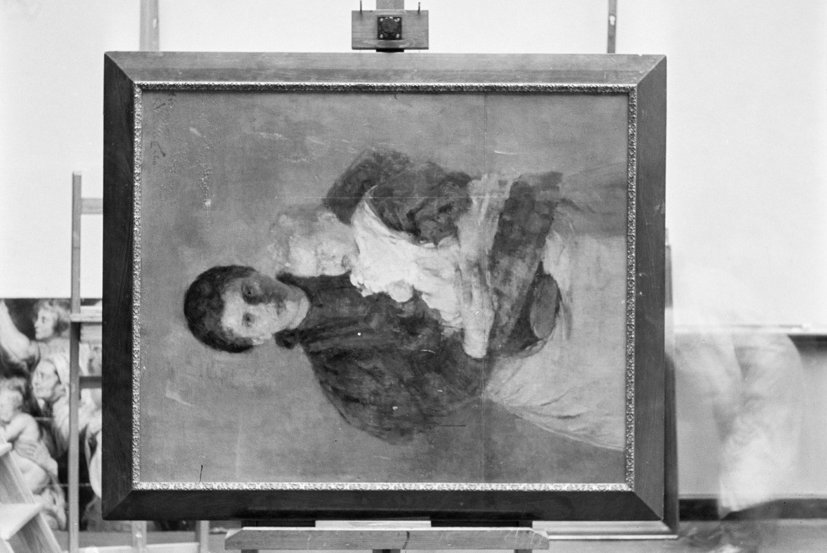 Muzeum Narodowe w Warszawie, Boznańska Olga "Kobieta z dzieckiem", 980x790 mm, skan 1