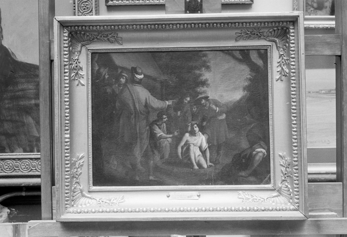 szkoła włoska - Jan w oleju, olej na płótnie, Muzuem Narodowe w Warszawie, skan 1