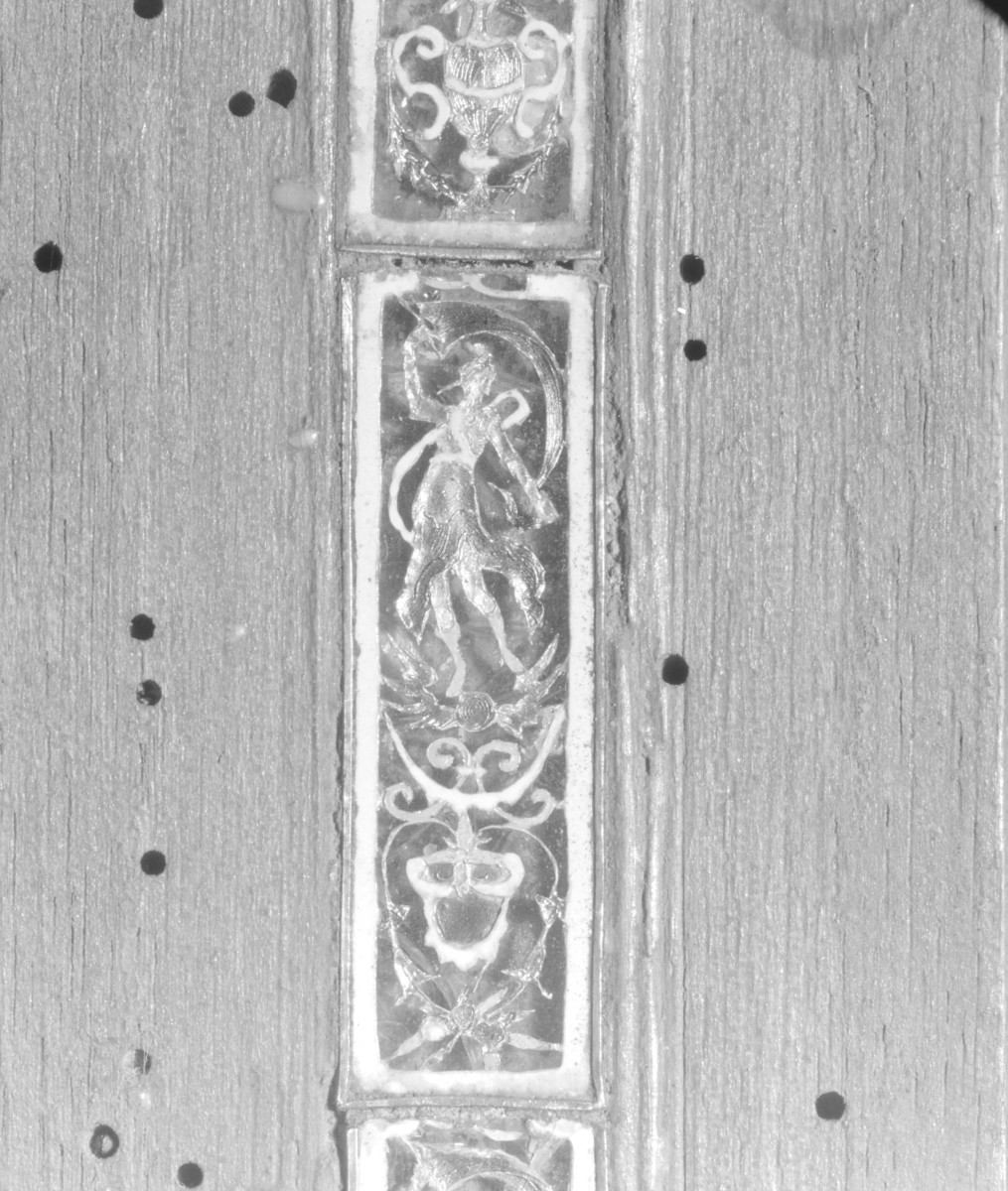 Kościół św. Józefa Oblubieńca i św. Antoniego z Padwy - tabernakulum z ok. 1740. Detale zdobienia., skan 1