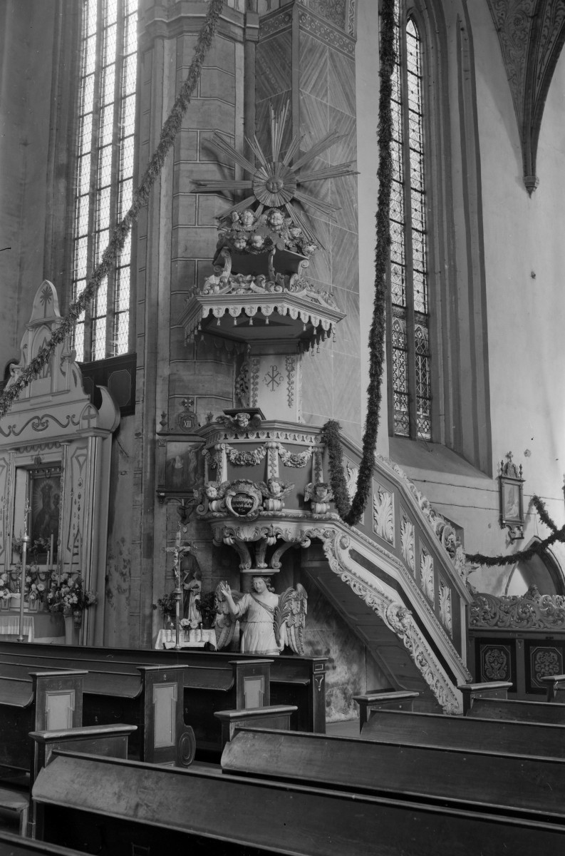 kościół Mariacki - ambona, skan 1