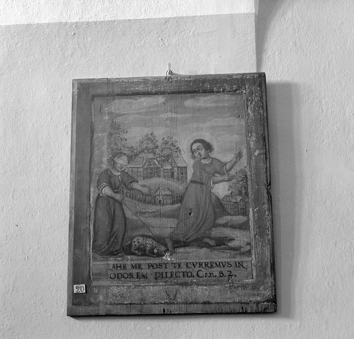 klasztor ss. Mniszek Benedyktynek - zbiory - obraz ze sceną alegoryczną z XVIII wieku, skan 1