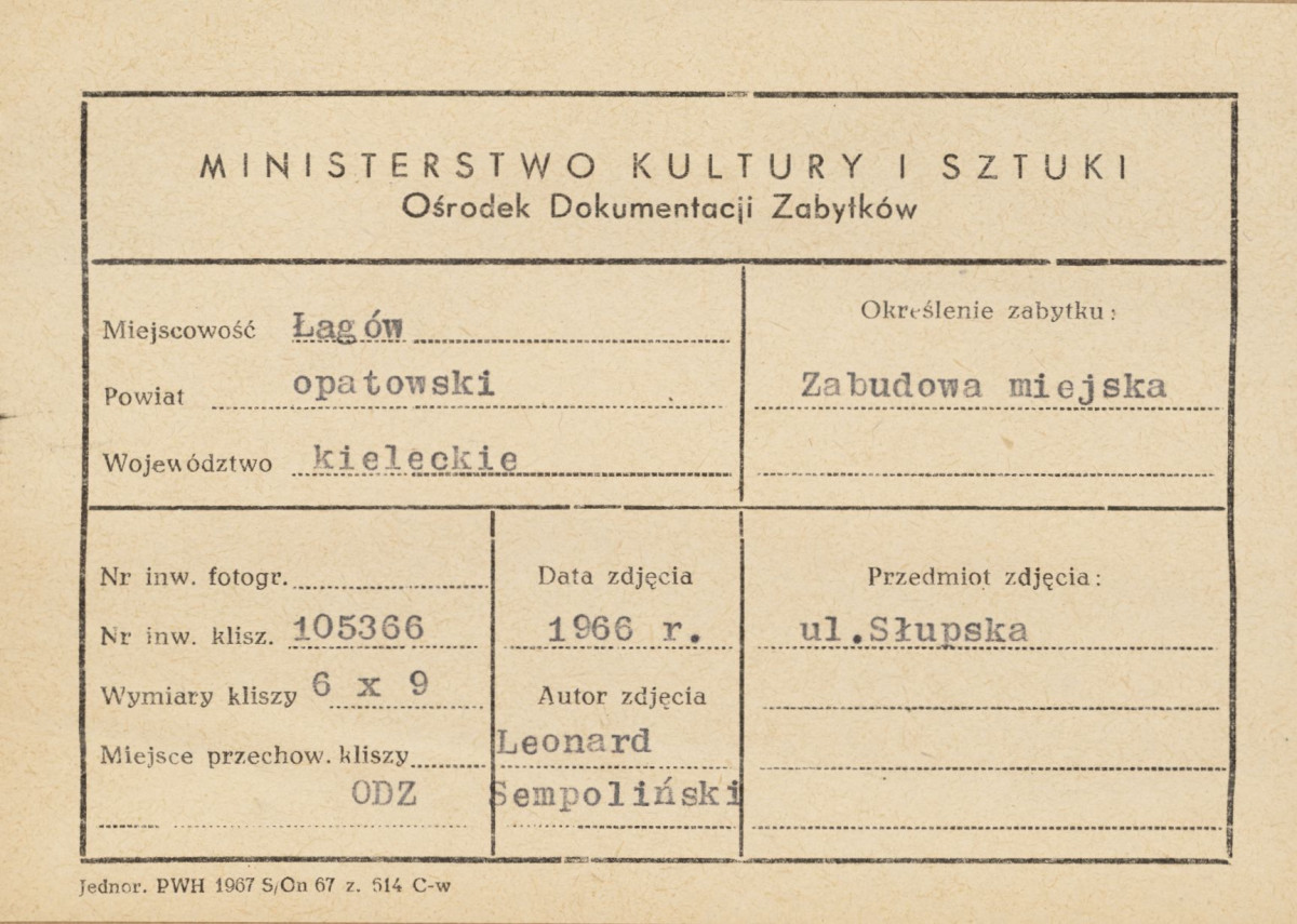 Fragment zabudowy miejskiej przy ul. Słupskiej - metryczka


, skan 1