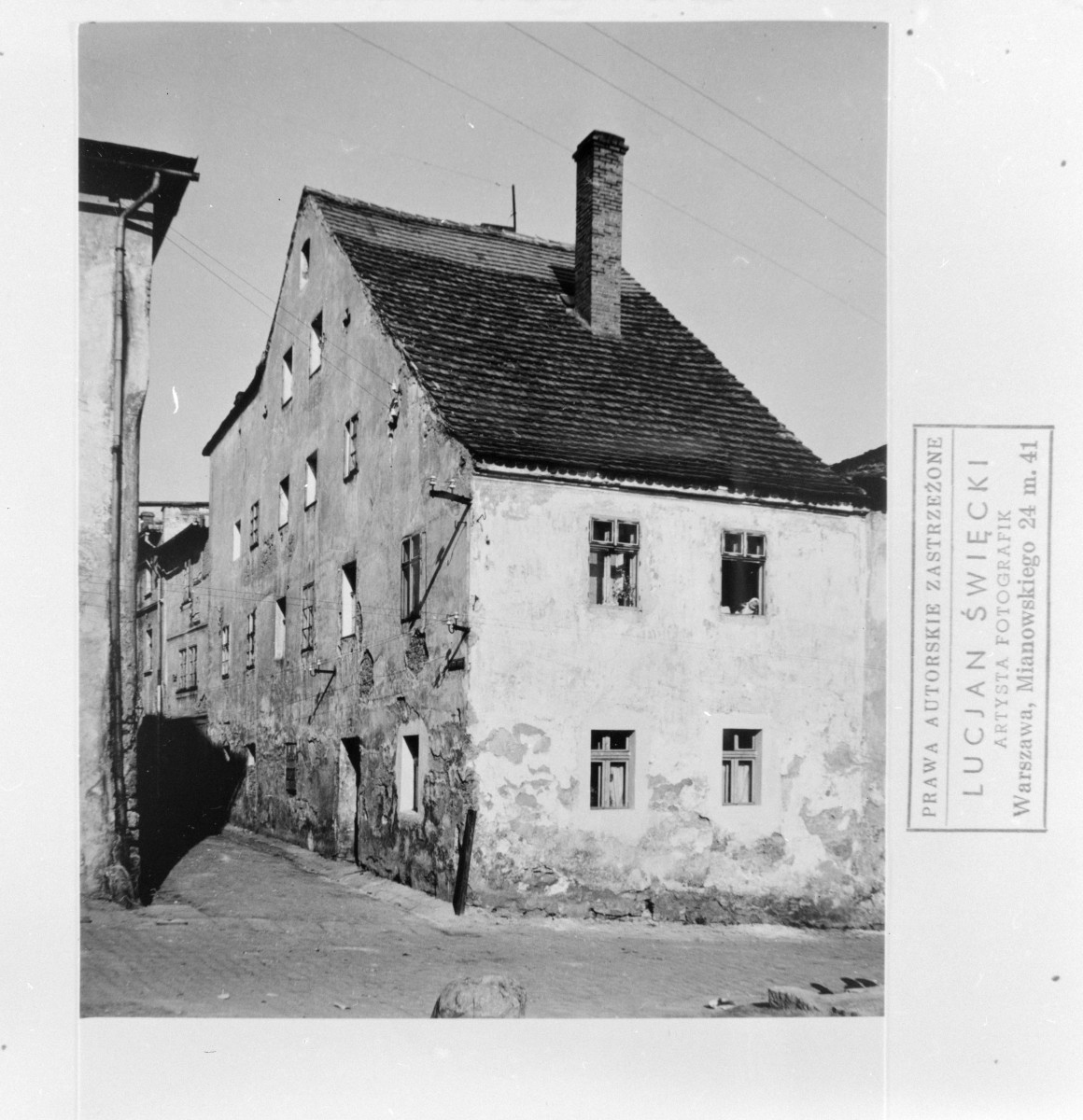 kamienica - elewacja, skan 1