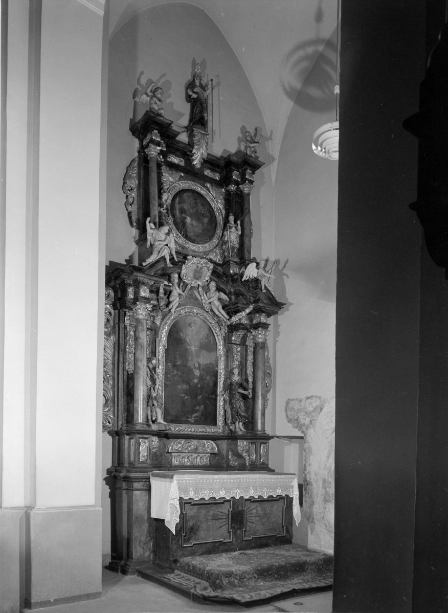 Kościół parafialny pw. Wniebowzięcia NMP i św. Mikołaja - obraz św. Katarzyny w ołtarzu bocznym, skan 1