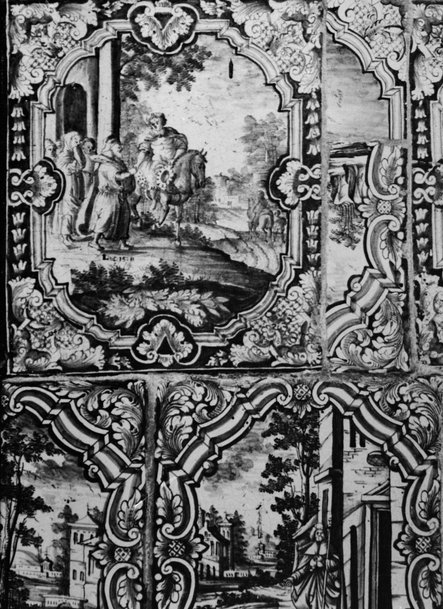 ratusz - wnętrze, piec kaflowy, skan 1