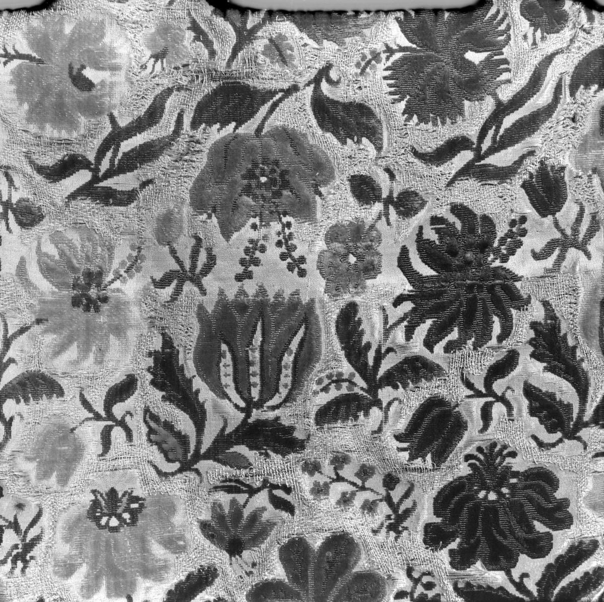 Skarbiec katedralny - kapa. 2 połowa XVII wieku. Fragment raportu wzoru., skan 1